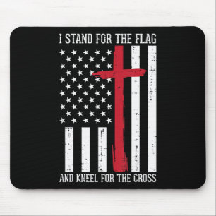 I Stand For The Flag Kneel For Cross Memorial Day Mouse Mat