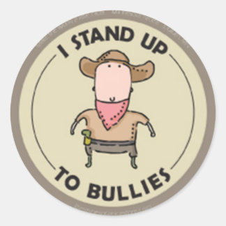 I Stand Up to Bullies Stickers