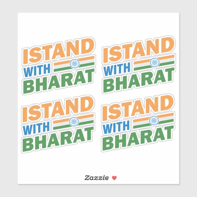 I stand with Bharat India (Sheet)
