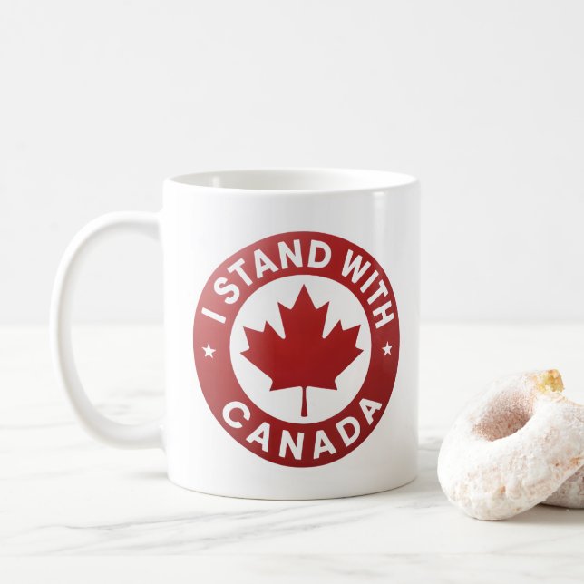 I stand with Canada Coffee Mug (With Donut)