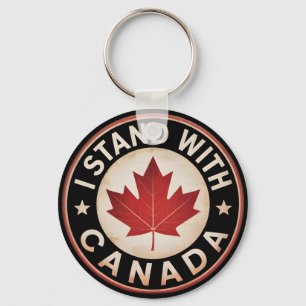 I stand with Canada Key Ring