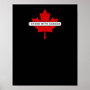 I Stand With Canada Sticker Poster