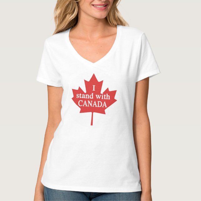 I stand with Canada T-Shirt (Front)