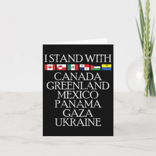 I Stand With Canda Greenland Mexico Ukraine Men Wo Card