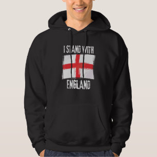 I Stand With England Flag British Flag Hoodie
