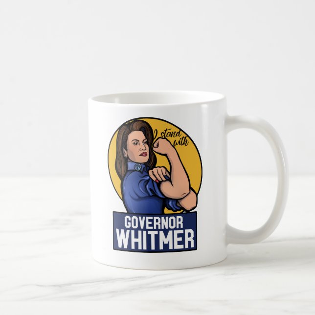 I stand with Governor Whitmer  Coffee Mug (Right)