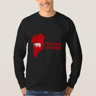 I Stand With Greenland - Polar Bear Support Design T-Shirt