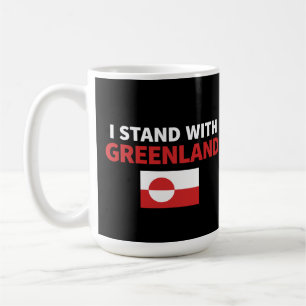 I Stand With Greenland Political Solidarity Design Coffee Mug
