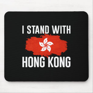 I Stand With Hong Kong Freedom Fighter Support Res Mouse Mat