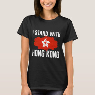 I Stand With Hong Kong Freedom Fighter Support Res T-Shirt