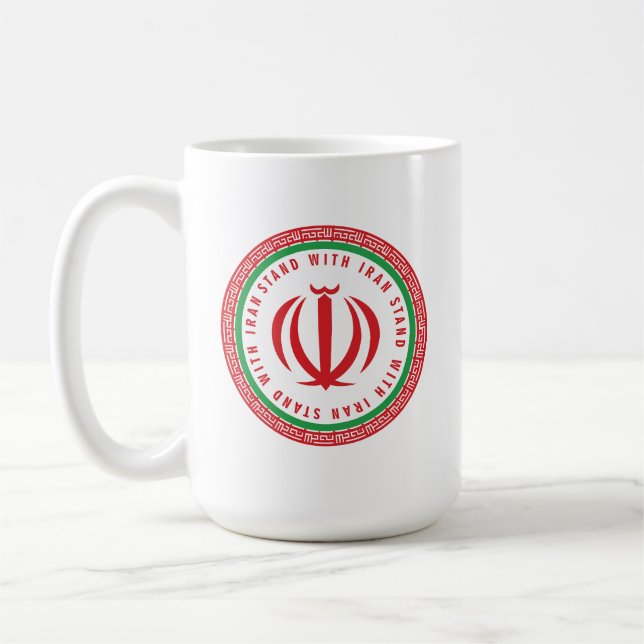 I stand with iranian coffee mug (Left)