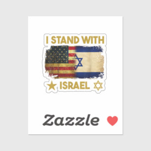 I Stand with Israel America Flag