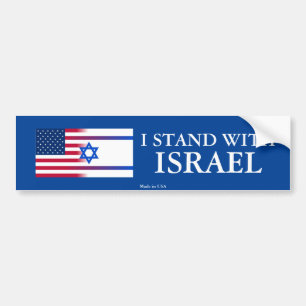I Stand With Israel Bumper Sticker