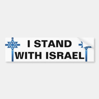 I STAND WITH ISRAEL BUMPER STICKER