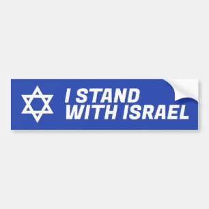 I Stand With Israel Bumper Sticker