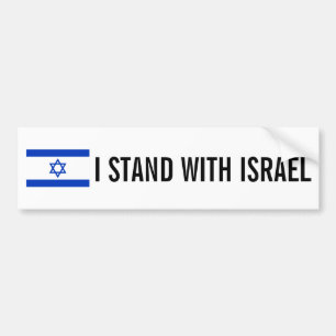 I Stand With Israel Bumper Sticker