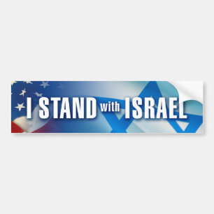 I Stand with Israel Bumper Sticker