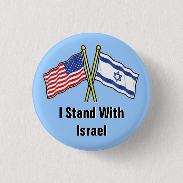 I Stand With Israel Button (Front)