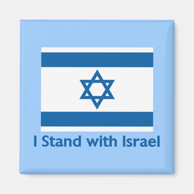 I Stand With Israel Gifts and Tees Magnet (Front)