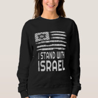 I Stand With Israel Patriotic Isreal Flag