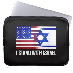I Stand with Israel Patriotic Laptop Sleeve