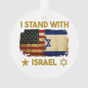 I Stand With Israel Shirt I Stand With Israel Amer Ornament