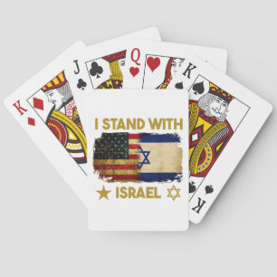 I Stand With Israel Shirt I Stand With Israel Amer Playing Cards