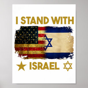 I Stand With Israel Shirt I Stand With Israel Amer Poster