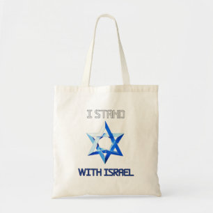 I stand with Israel, support Israel Tote Bag