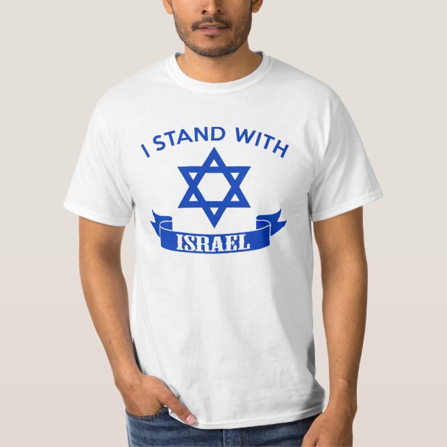 I Stand with Israel T-Shirt (Front)