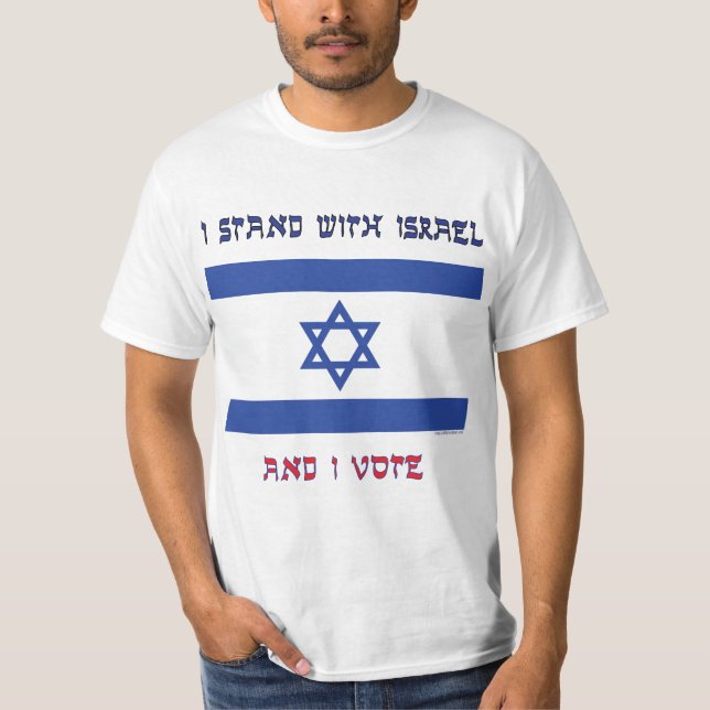 I Stand With Israel T-Shirt (Front)