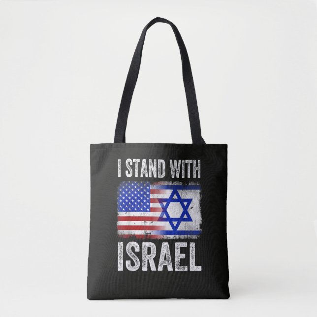 I Stand with Israel Tote Bag (Front)