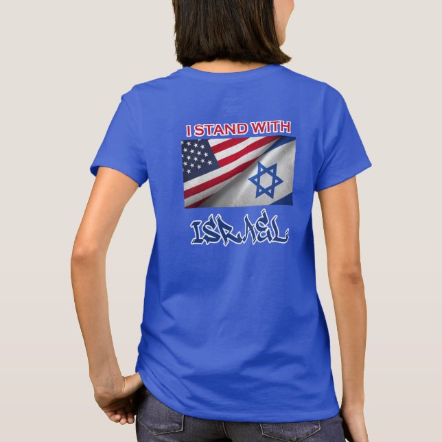I Stand with Israel - Women's t-shirt (Back)