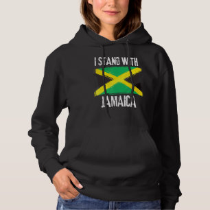 I Stand With Jamaica Flag Jamaican Flag Hoodie