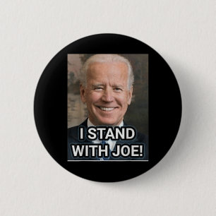 I Stand With Joe Biden, Prostate Cancer Awareness 6 Cm Round Badge