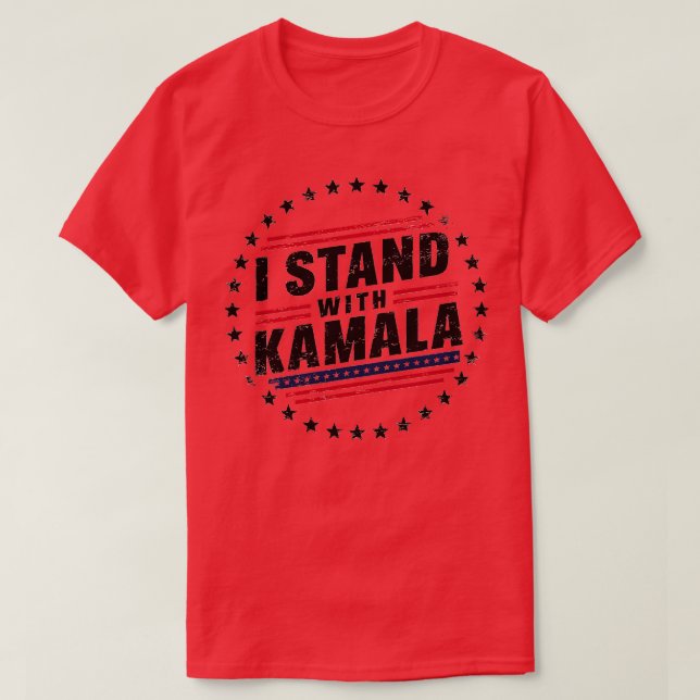 I stand With Kamala 2 T-Shirt (Design Front)