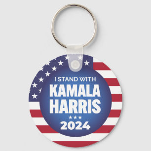 I Stand With Kamala Harris 2024  Key Ring