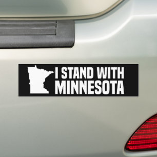 I Stand With Minnesota Bumper Sticker