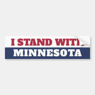 I Stand With Minnesota  Bumper Sticker