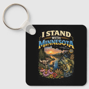 I Stand With Minnesota Key Ring