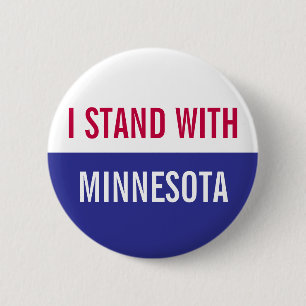 I Stand with Minnesota Protest  6 Cm Round Badge