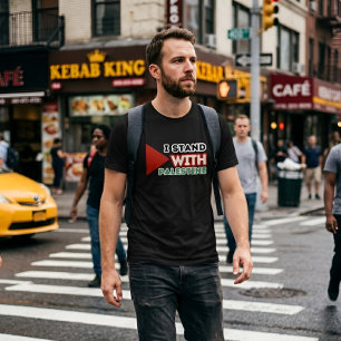 I STAND WITH PALESTINE Black T-Shirt