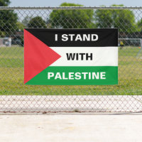 I stand with Palestine custom text Palestine flag