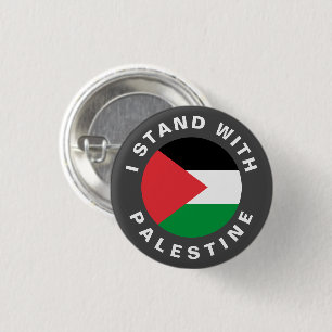 I Stand with Palestine flag personalised 3 Cm Round Badge