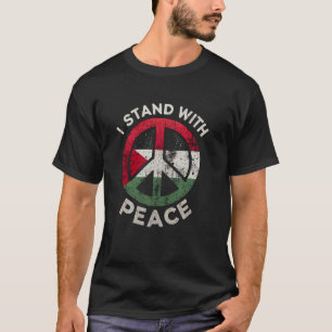 I Stand With Peace Quote Free Palestine T-Shirt