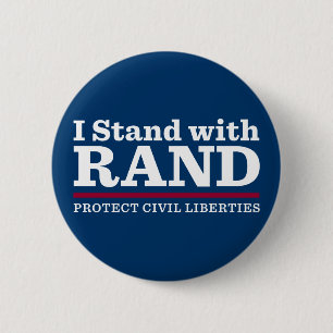 I Stand With Rand 6 Cm Round Badge