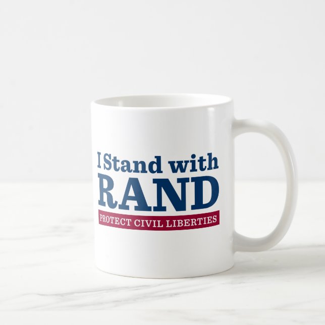 I Stand With Rand Coffee Mug (Right)