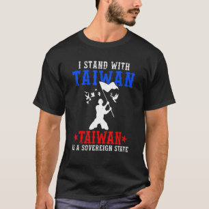 I Stand With Taiwan Retro Taiwan Flag Bird Vintage T-Shirt