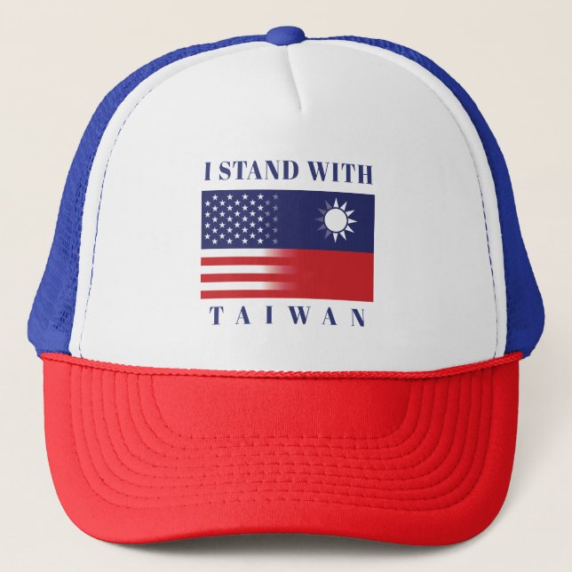 I Stand With Taiwan Trucker Hat (Front)