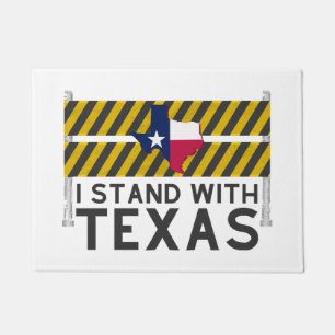 I Stand With Texas Doormat